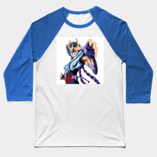 ikki the phoenix in saint seiya myth cloth anime art in white wallpaper of cosmos Baseball T-Shirt